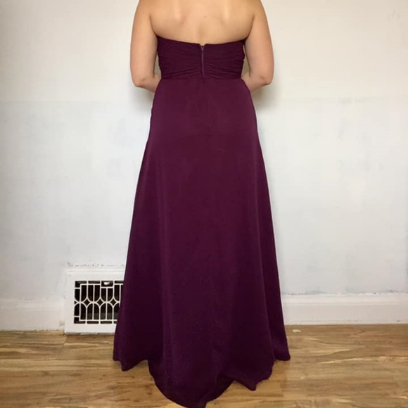 Floor-length strapless bridesmaid dress - Picture 2 of 3
